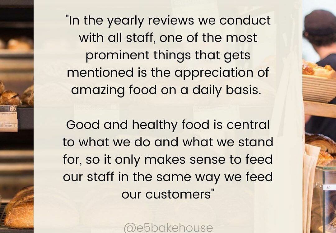 STAFF FOOD – THE BEST IN THE BIZ.